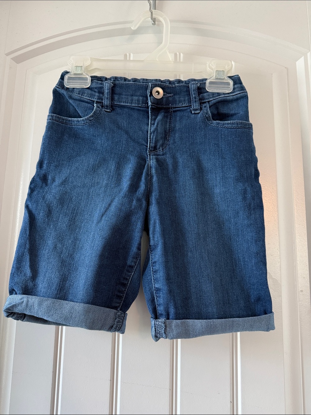 Gently worn The Children's Place girls  Blue Denim Bermuda Shorts
